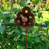6 petal flower plant Stake Pack of 3 1.21m high A0078