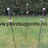 NEW Ball topped Iron Plant Stake with Lip pack of 3 A0075A